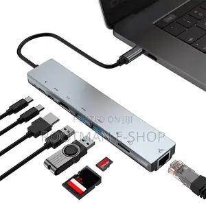 8in1 Multiport Usb 3.0 Type C to Usb-C Hub Adapter