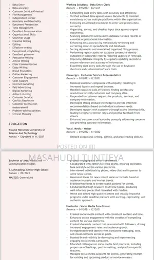 Health Beauty CV