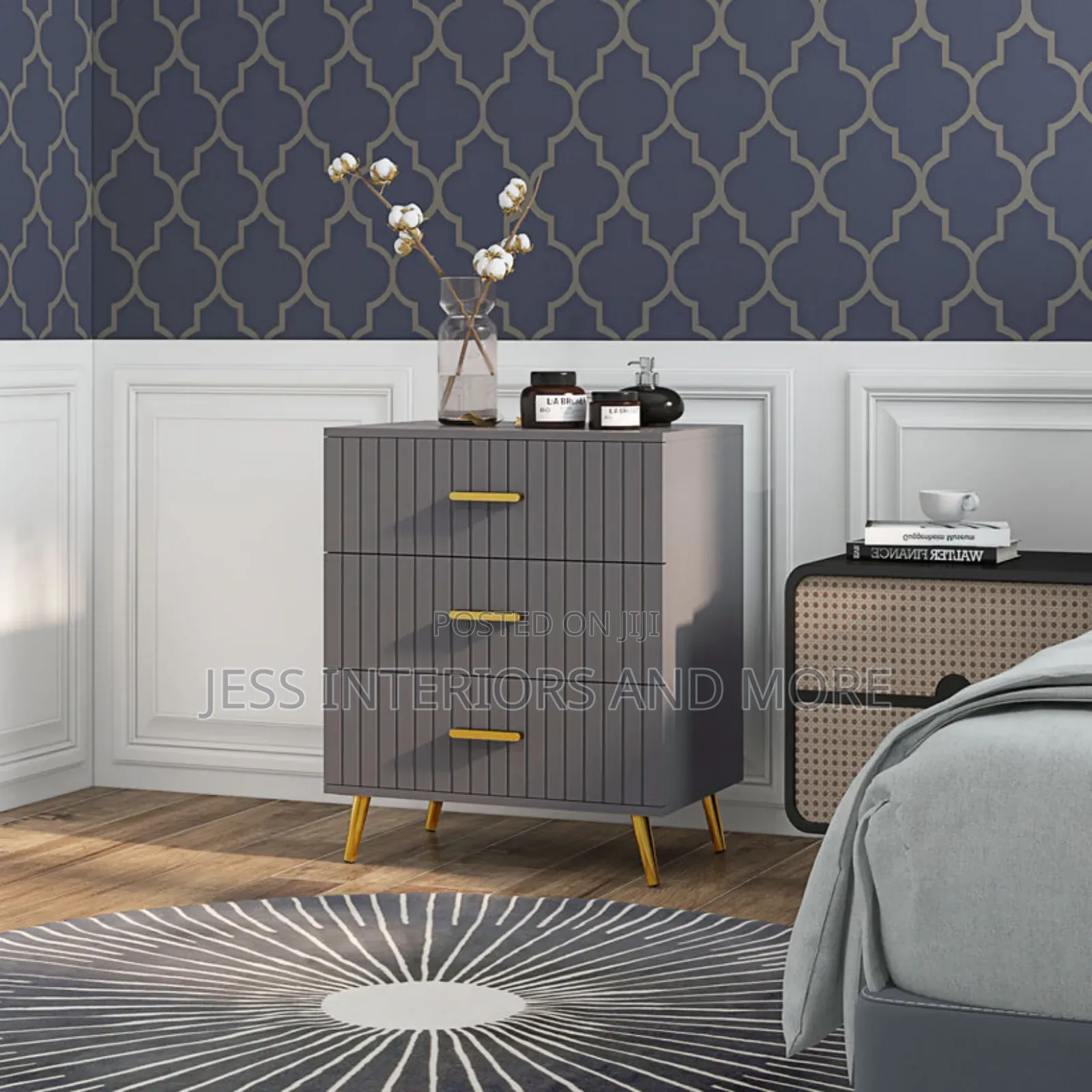 3 Drawer Bedside Table
