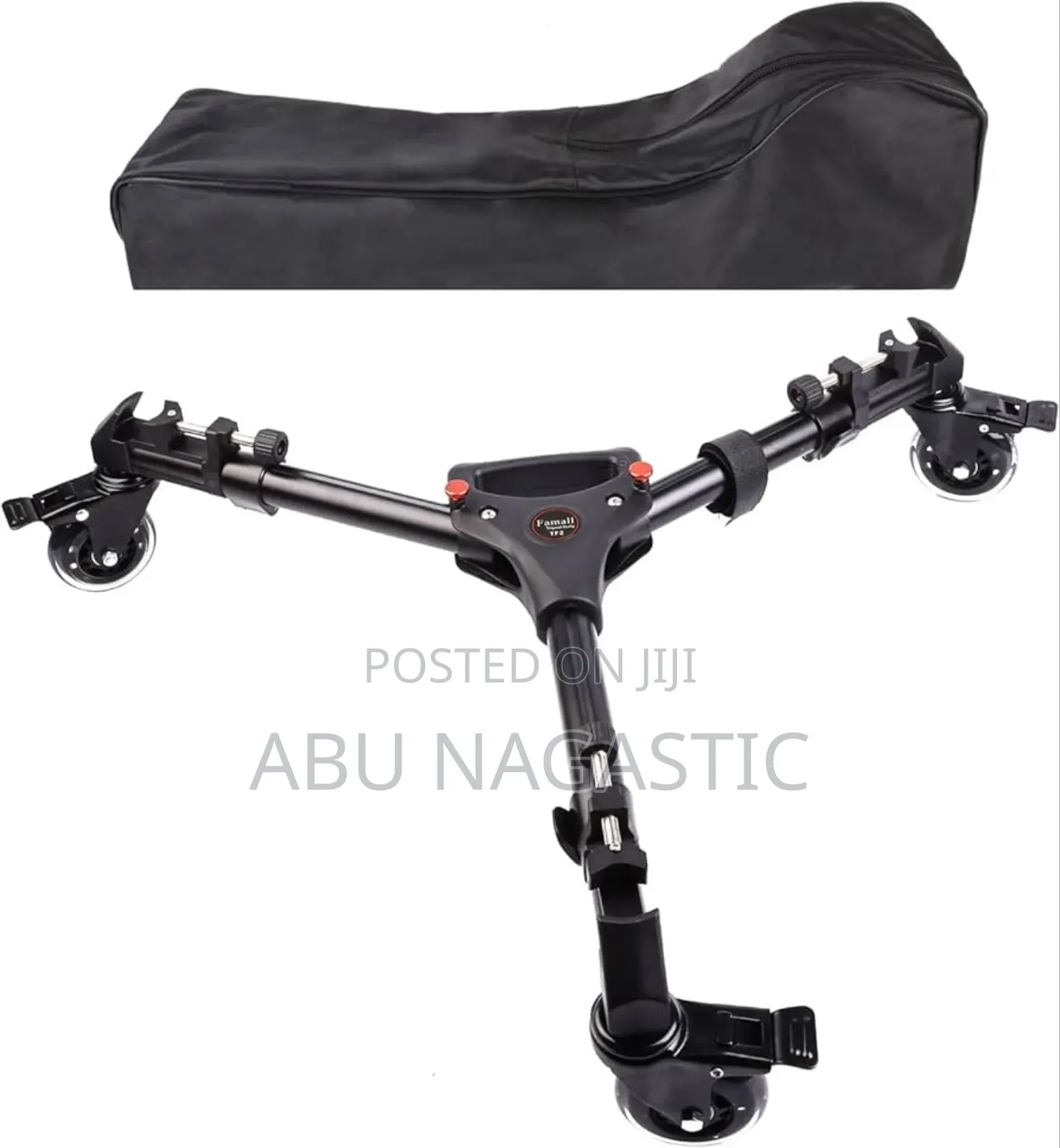 Foldable Tripod Dolly 3 Wheels Stand