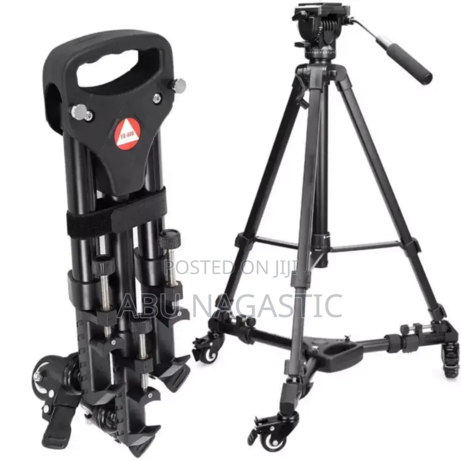 Foldable Tripod Dolly 3 Wheels Stand
