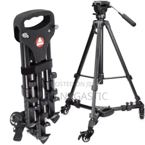 Foldable Tripod Dolly 3 Wheels Stand