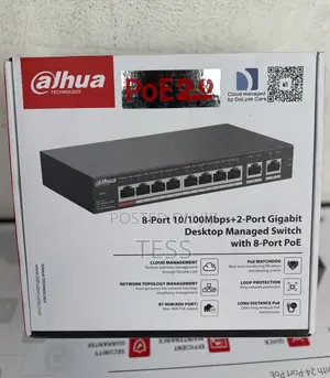 Dahua 8port Poe Managed Desktop Switch Dh-Cs4010-8et-110