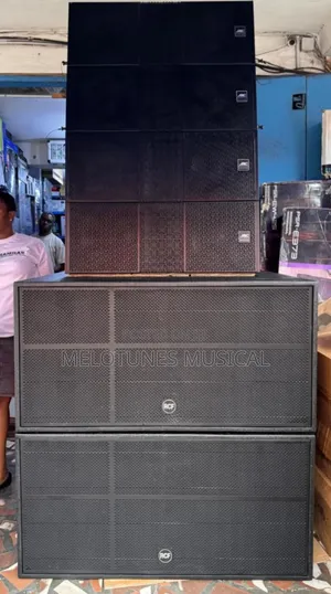 Four Pairs Line Array 10inches With Rack Set and Bass