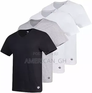 Dockers Premium v Neck Undershirt, 100% Cotton, 4pcs