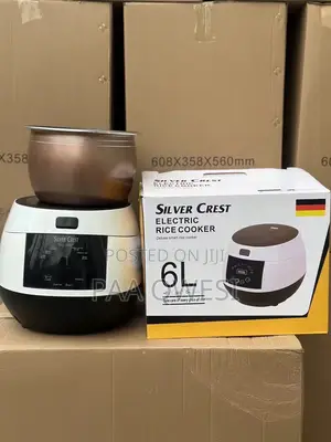 6L Touch Screen Silver Crest Rice Cooker