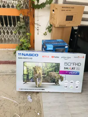 50 Inch Digital Satellite Nasco Smart Television(Black).