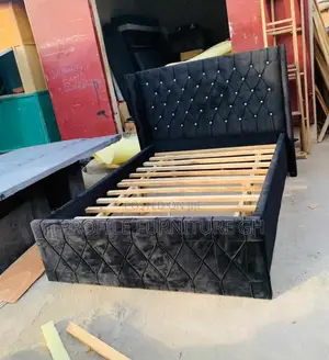 Foreign Double Bedframe ( Black 60x80)// Pay on Delivery