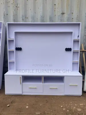 White 5 Feet Long TV Stand