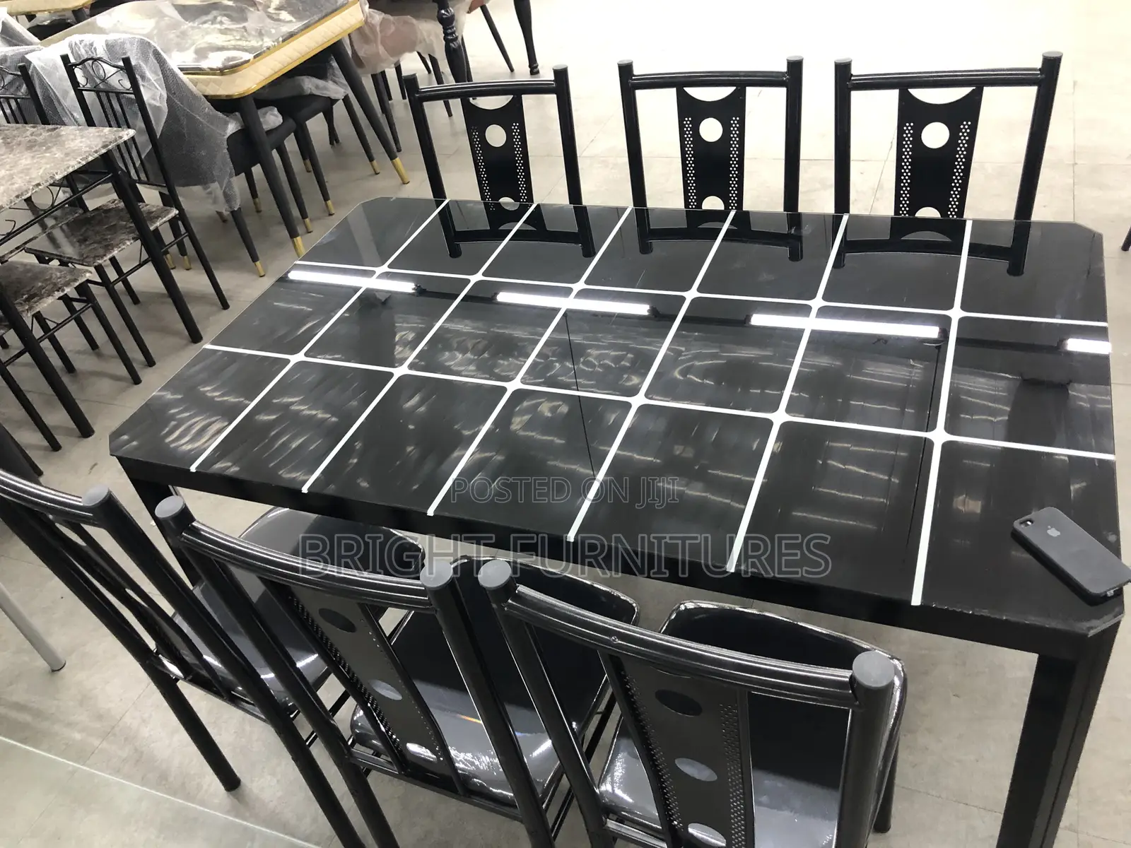 Glass Dining Table With Six Chairs