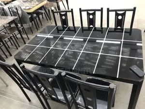 Glass Dining Table With Six Chairs