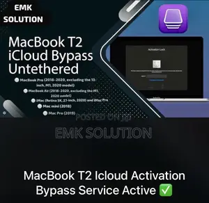 Macbook T2 Icloud Untethered Bypass