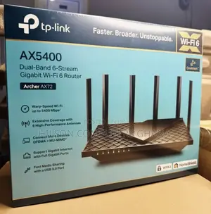 Tp-Link Archer Ax72 Ax5400 Dual-Band Gigabit Wi-Fi 6 Router