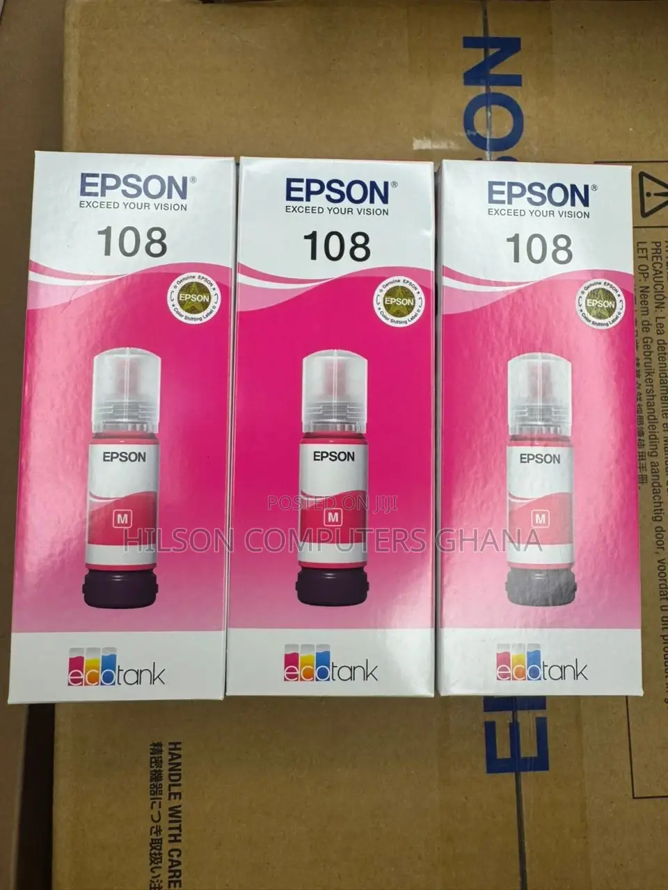 Epson 108 Original Ink Bottle - Magenta
