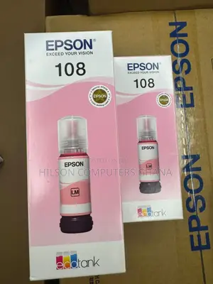 Epson 108 Original Ink Bottle - Light Magenta Lm