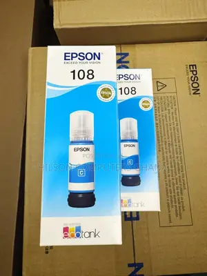 Epson 108 Original Ink Bottle - Cyan
