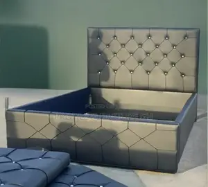 Black Double Bedframe ( 57x75)//Durable And Luxurious
