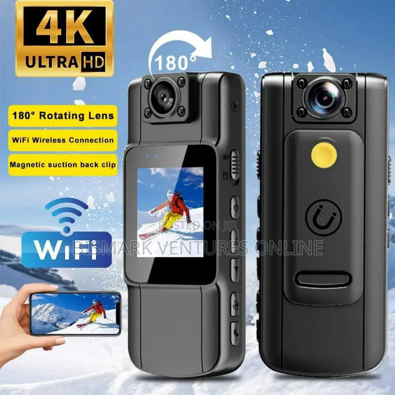 Sports Action Wifi Mini Camera With Infrared Night