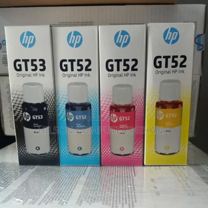 Hp Gt52/53 Original Ink Bottle Set-Black, Cyan, Yellow Mag