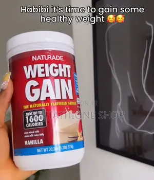 Naturade Weight Gain Instant Nutrition Drink Mix, Vanilla