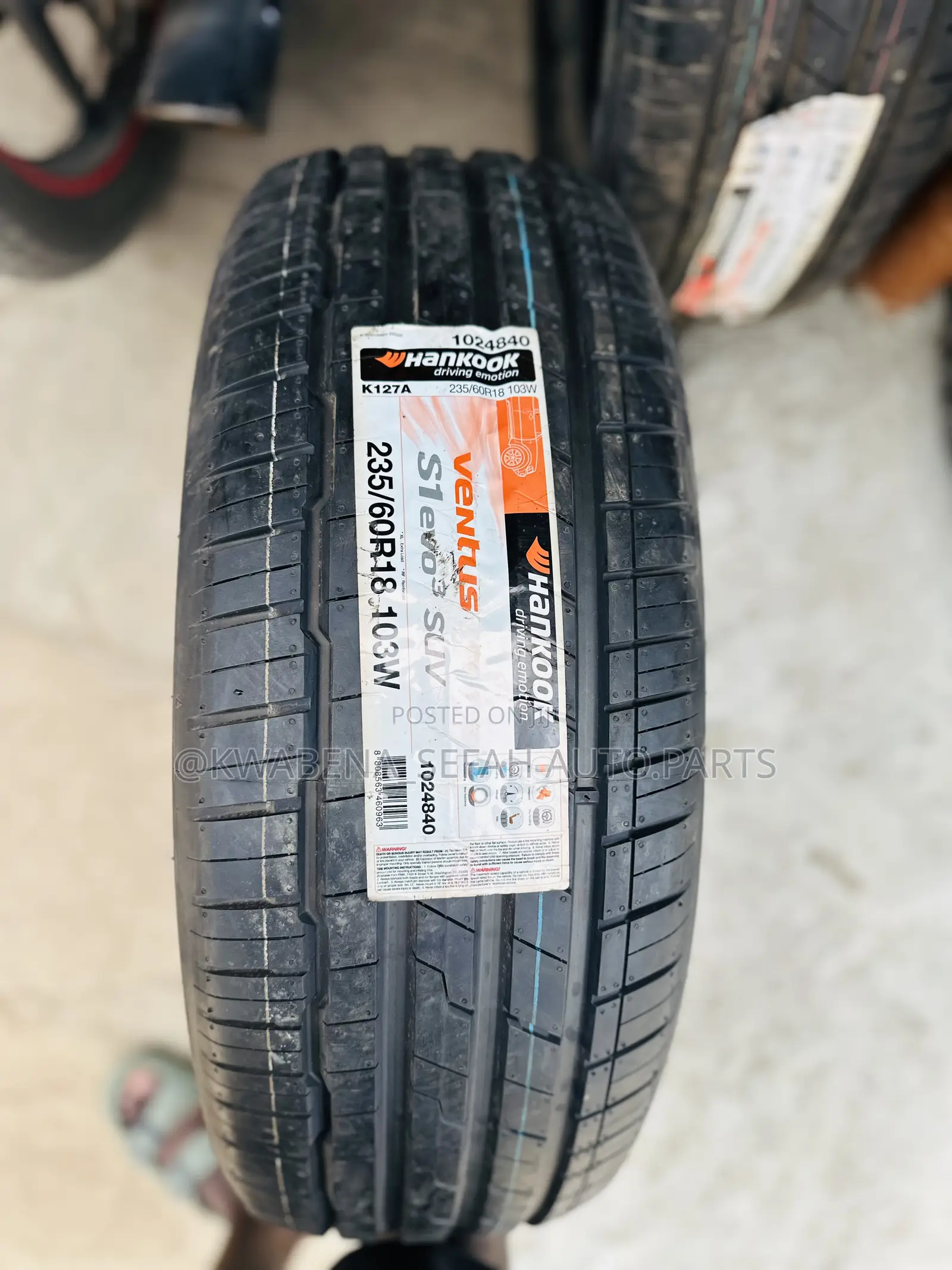 Original Hankook 235/60r18 Tyres Available for All Cars