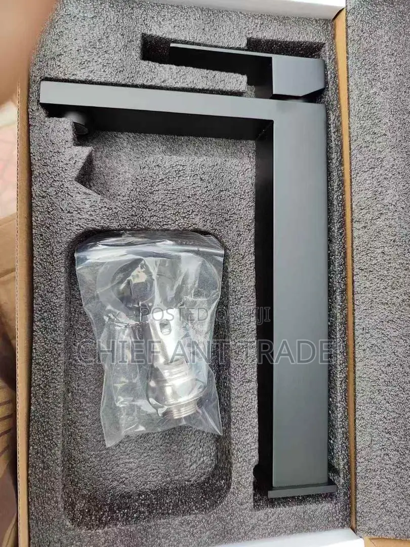 Tall Black Faucet. Hot Cold. HG950B