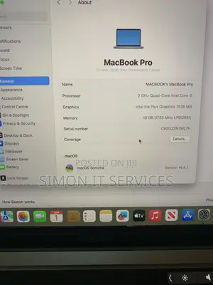 Laptop Apple MacBook Pro 2020 16GB Intel Core i5 SSD 500GB