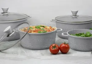 Laria 4pc Cookware Set (Grey Marbled)