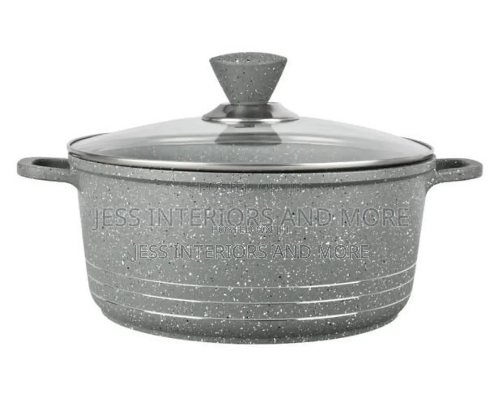 Laria 4pc Cookware Set (Grey Marbled)