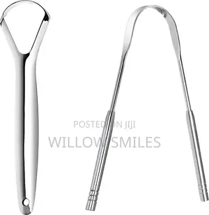 4-in-1 Stainless Steel Tongue Scrapper in a Case