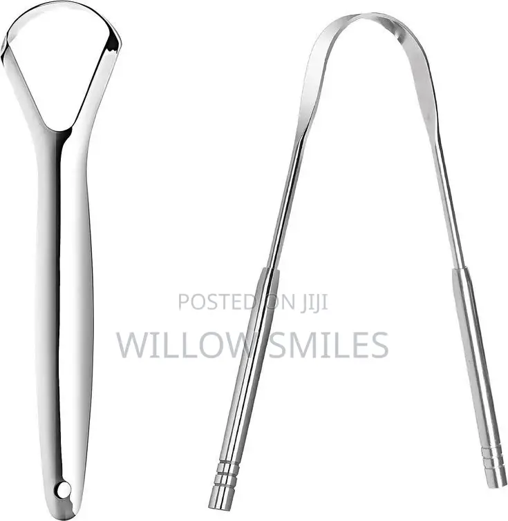 4-in-1 Stainless Steel Tongue Scrapper in a Case