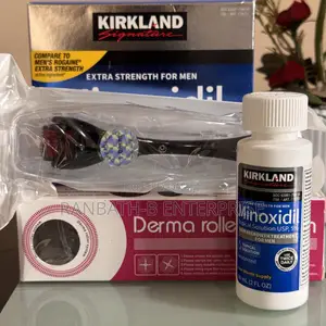 Minoxidil Kirkland Plus Derma Roller Combo