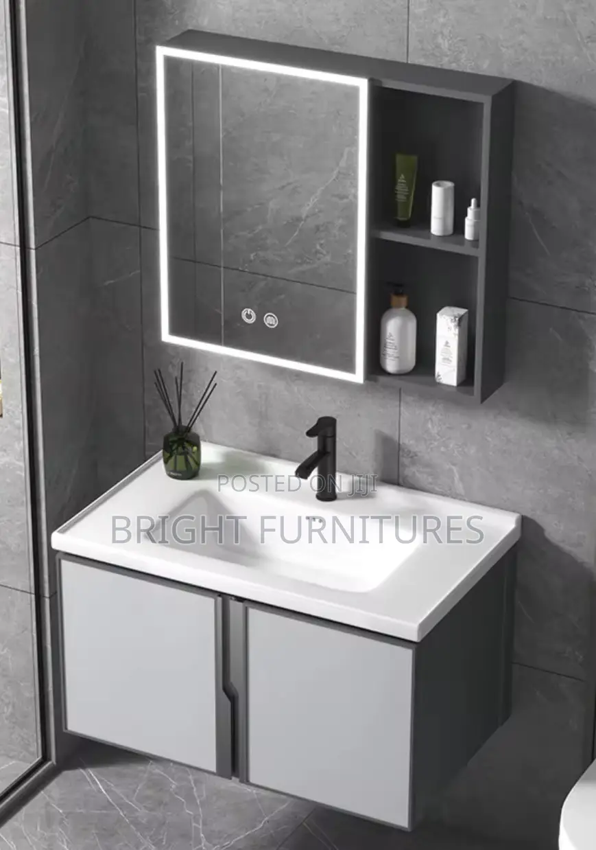 Morden Luxury Wall Mounted Bathroom Cabinet With Mirror