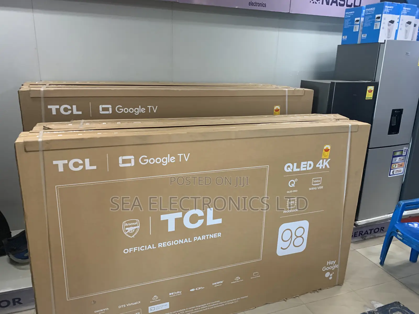Super Large Tv TCL 98 Inch UHD QLED Smart Google Tv