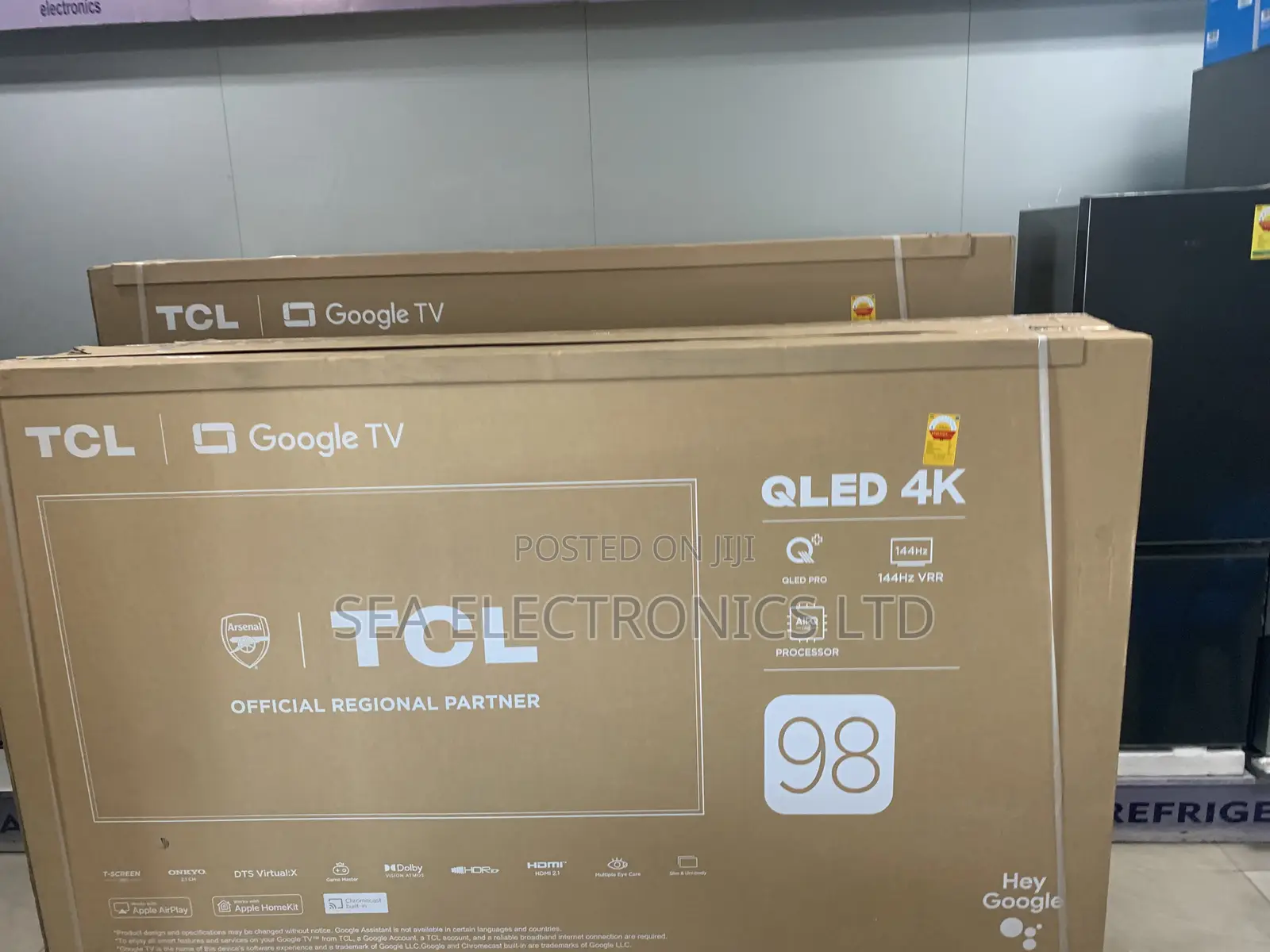 Super Large Tv TCL 98 Inch UHD QLED Smart Google Tv