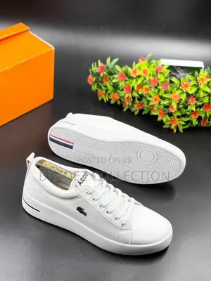 White Sneakers of Lacoste in Stock