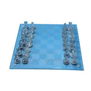 Large Glass Chess Board (17 Inches)