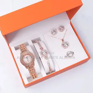 6 Pieces Rhinestone Jewelry Set
