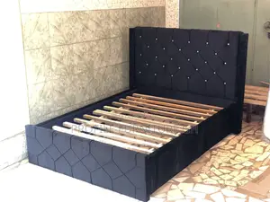 Neat Double Black Bedframe// Durable And Luxurious