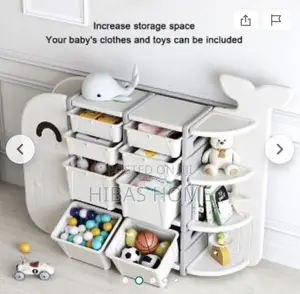 Whale Shape Big Shelf Storage Cabinet Bookshelf 190x32x114cm