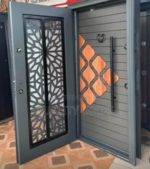 Heavy Duty Security Door With Trap Door