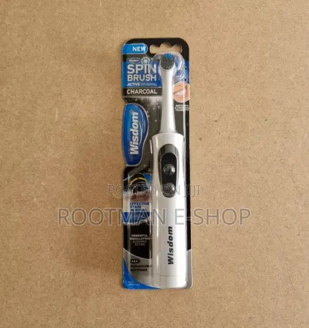 3x Wisdom Spin Brush Whitening Battery Electric Toothbrush