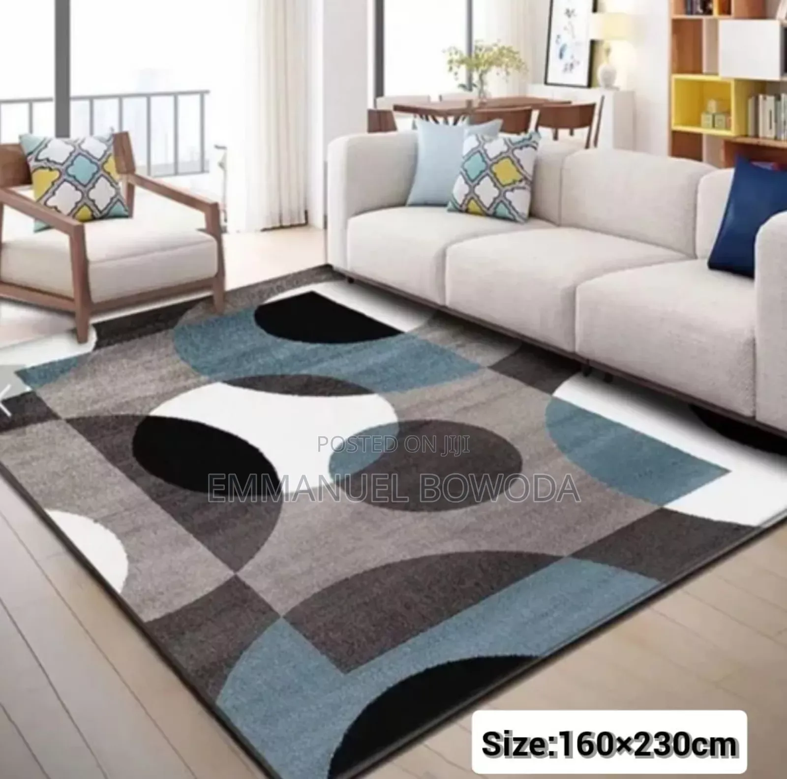 Nordic Geometry 3d Center Carpet 160*230cm
