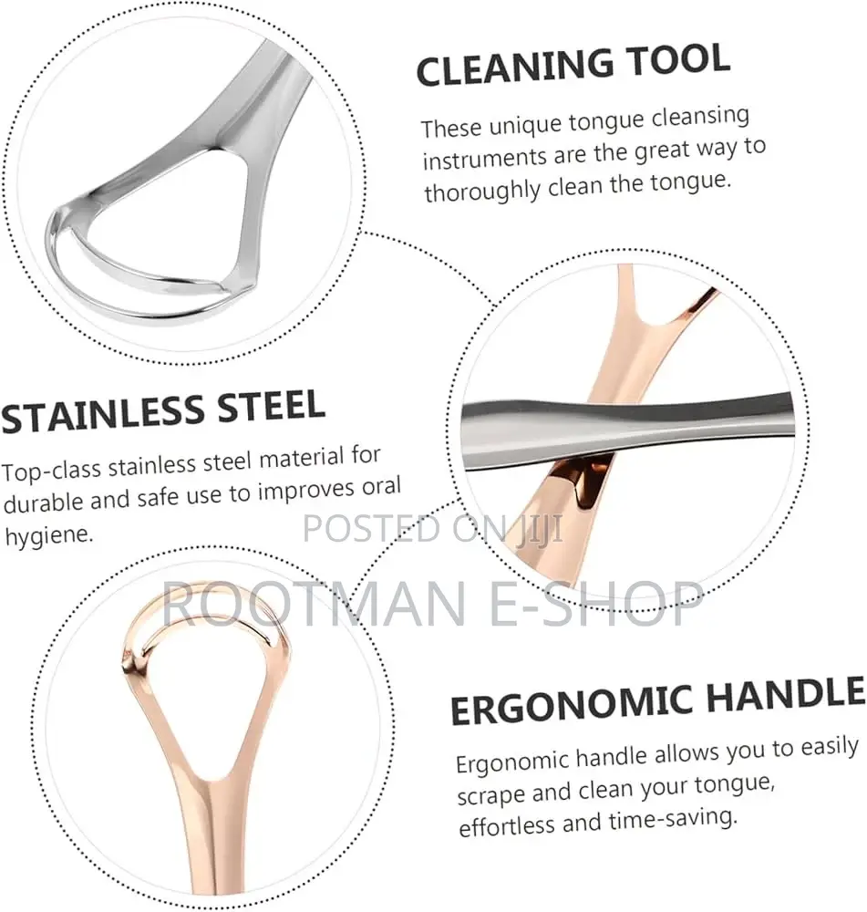 3 PCS Metal Tongue Scraper, Tongue Scrapers For Adults