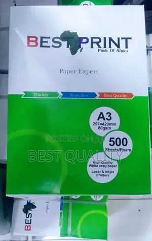 Best Print A3 Paper 80 GSM X 5 Reams X 2500 Sheets in a Box