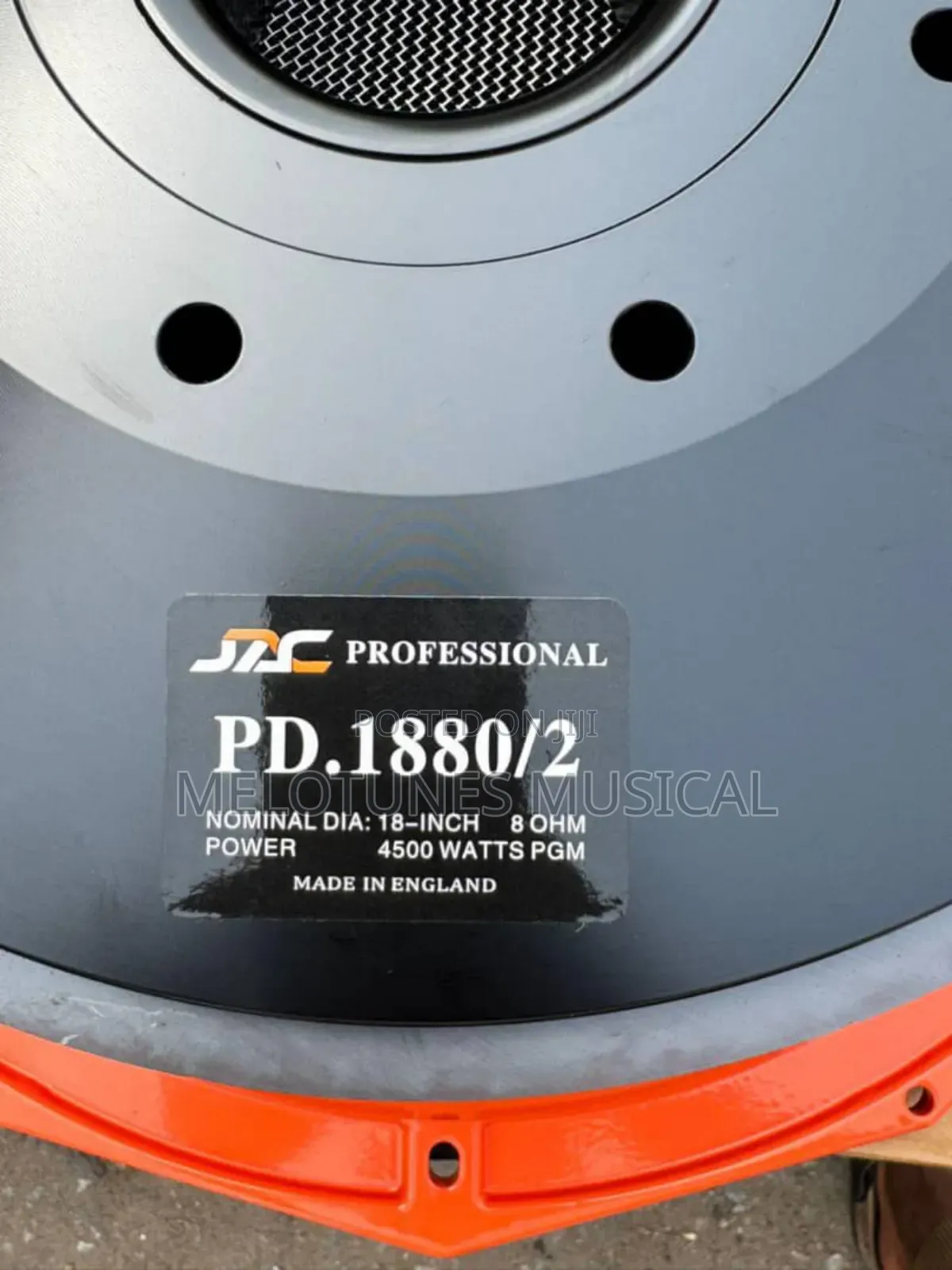 Jac Pd.1880/2 18inches 4500watt Pair of Naked Speakers