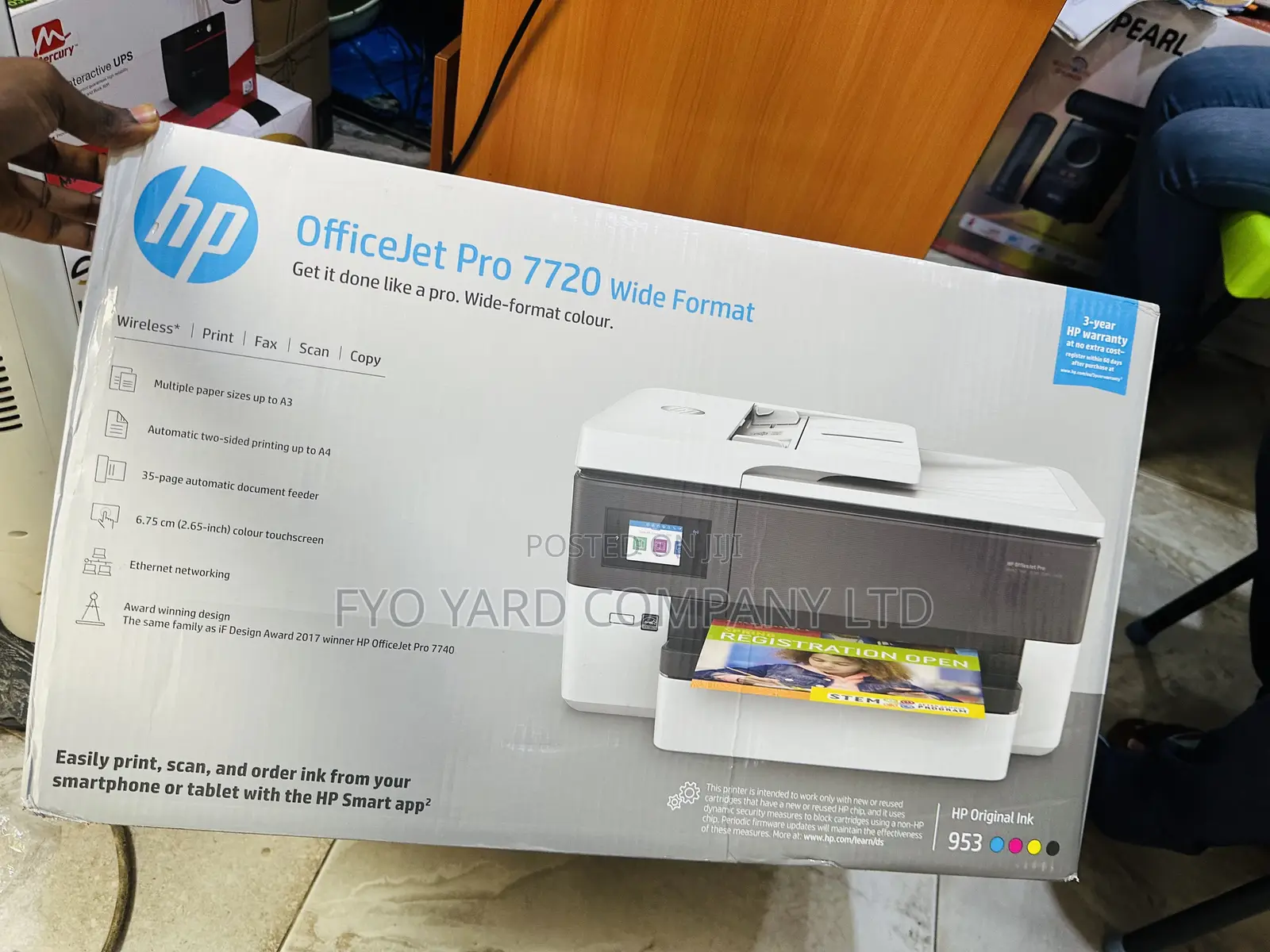 Hp Officejet Pro 7720 Wide Format All-in-One Printer