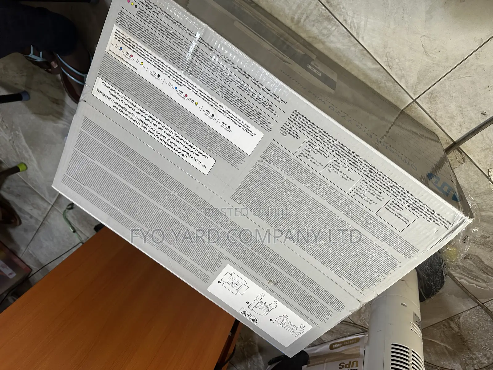 Original Hp Office Jet Pro Colored Clear Wireless Printer