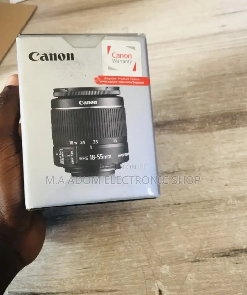 Affordable Canon EF-S 18-55mm F/3.5-5.6 IS II Lens.