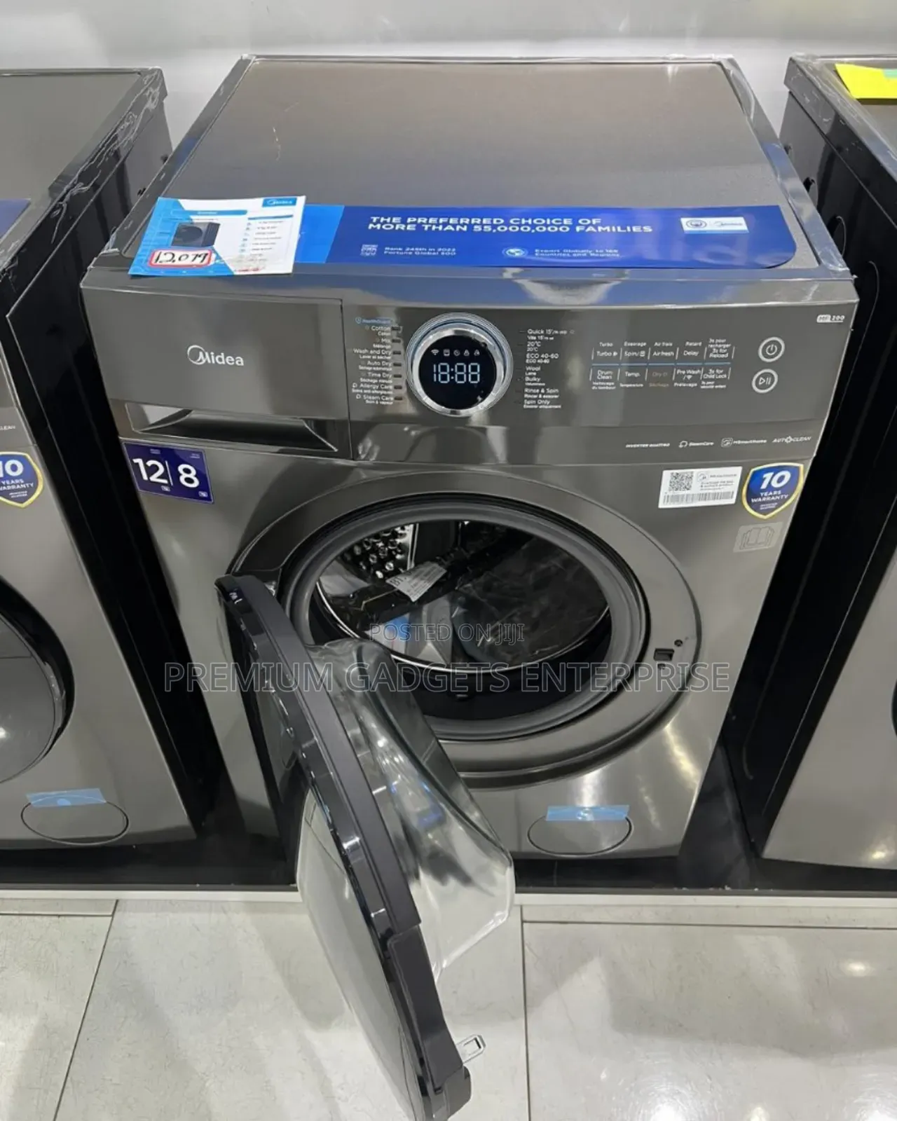Midea 12kg/8kg Combo Titanium Mf200d120wb/T Washing Machine